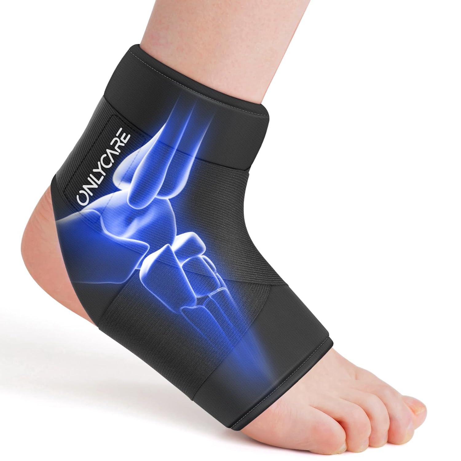 ONLYCARE Ankle Ice Pack Wrap for Swelling, Upgraded Gel Ice Pack Reusable, Hot Cold Therapy, FSA or HSA Eligible Cold Pack for Sprained Ankle Injuries, Achilles Tendonitis, Plantar Fasciitis