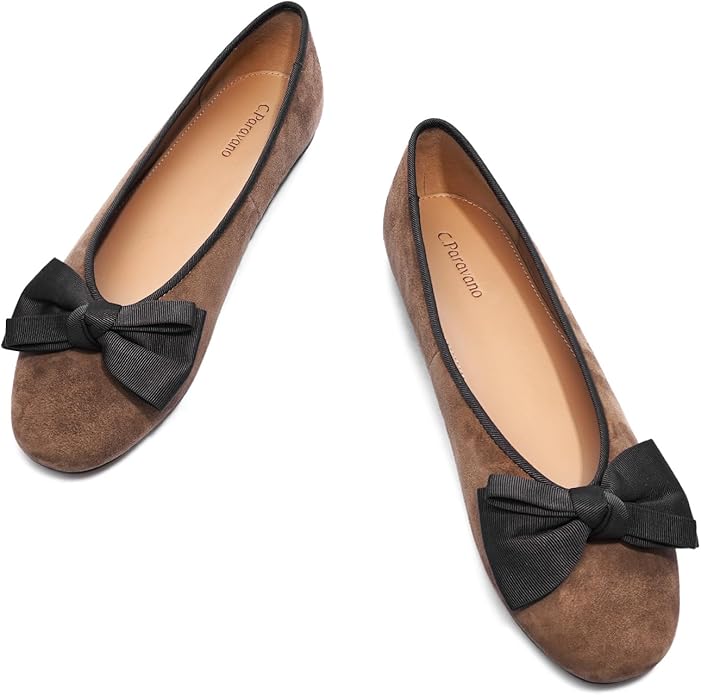 โจ $94.00 Now โ Genuine Leather Ballet Flats for Women | Round Toe Dress Shoes! โจ ๐งพ 50% off with code: CN2BC5QZ ๐ Grab it here: