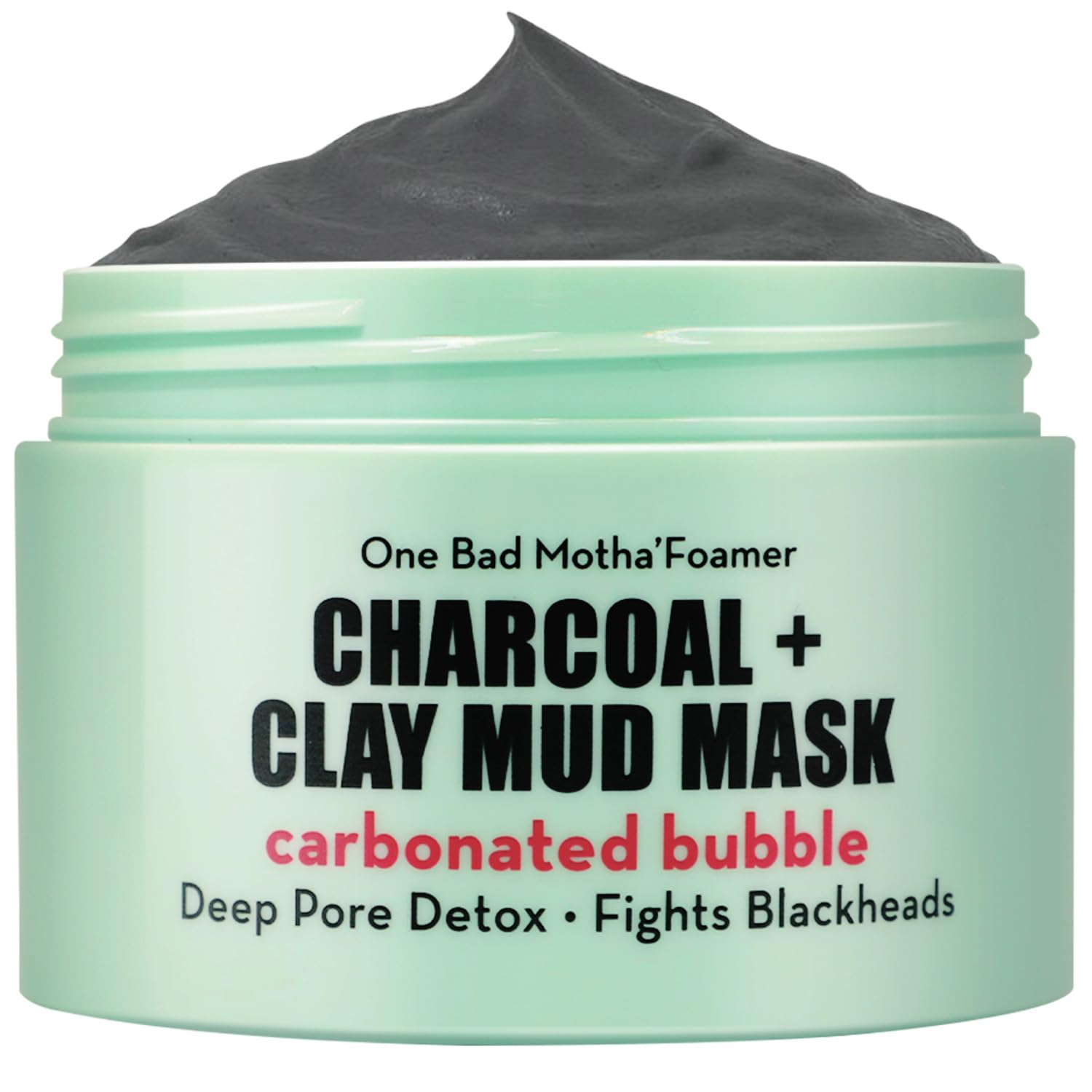 Elizabeth Mott Carbonated Bubble Detox Clay Mask โ Korean Skincare for Deep Pore Cleansing, Acne, Blackheads & Oil Control โ Charcoal Face Mask for Breakouts & Smooth Skin โ Cruelty-Free, 3.53 oz