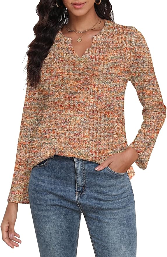 🌸 Women’s Waffle Knit V-Neck Tops ONLY 10.XX 🌸