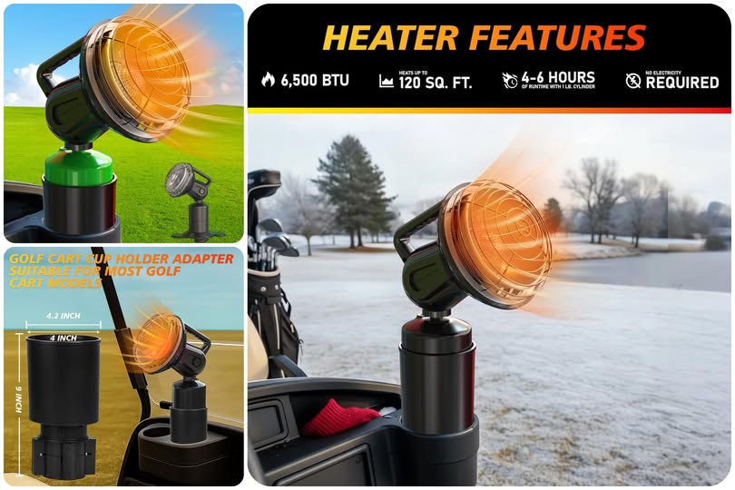 Golf Cart Heater 2 in 1 FOR 29.99 ( REG  59.99) C0DE: HYSTCHII + CLIP C0UP0N