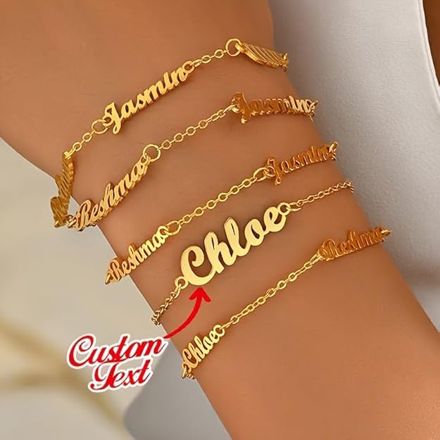 Custom Name Bracelet for Women STARTING AS LOW AS 13.99 (REG 27.99)    with C0DE: WEDQ9Q6F