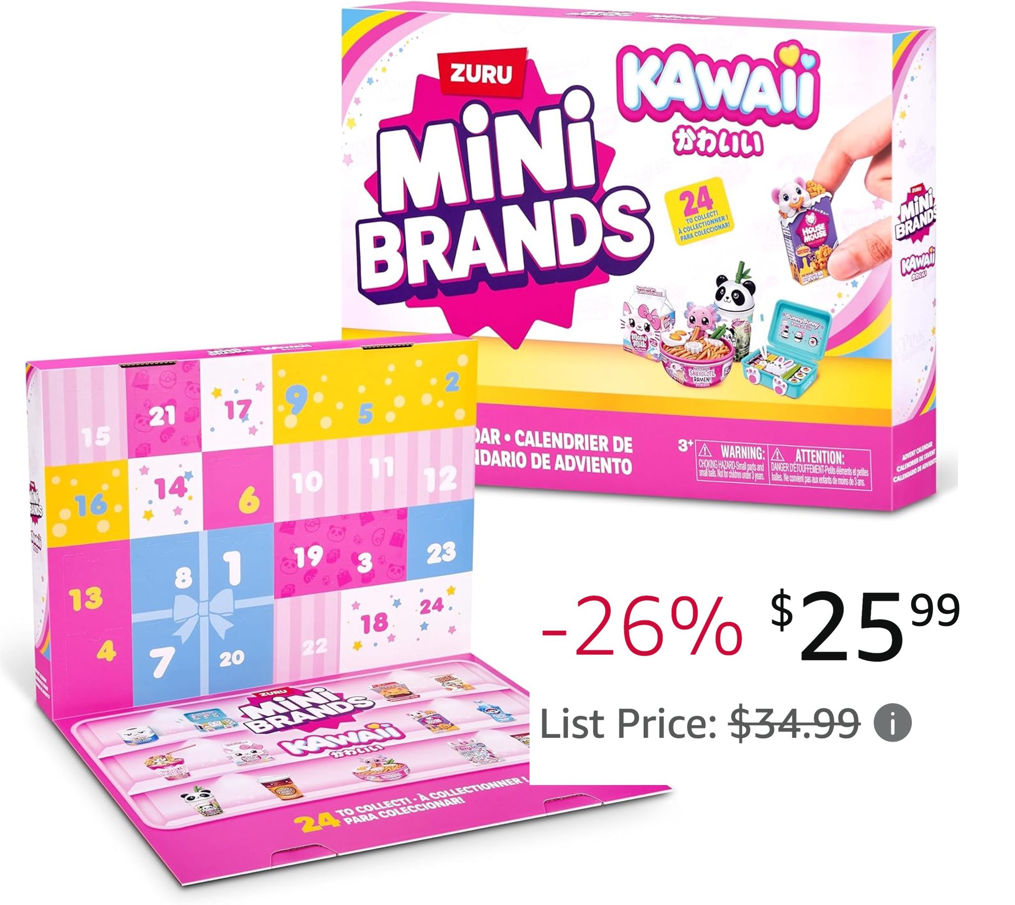 Mini Brands Kawaii Advent Calendar by ZURU!!⬇️