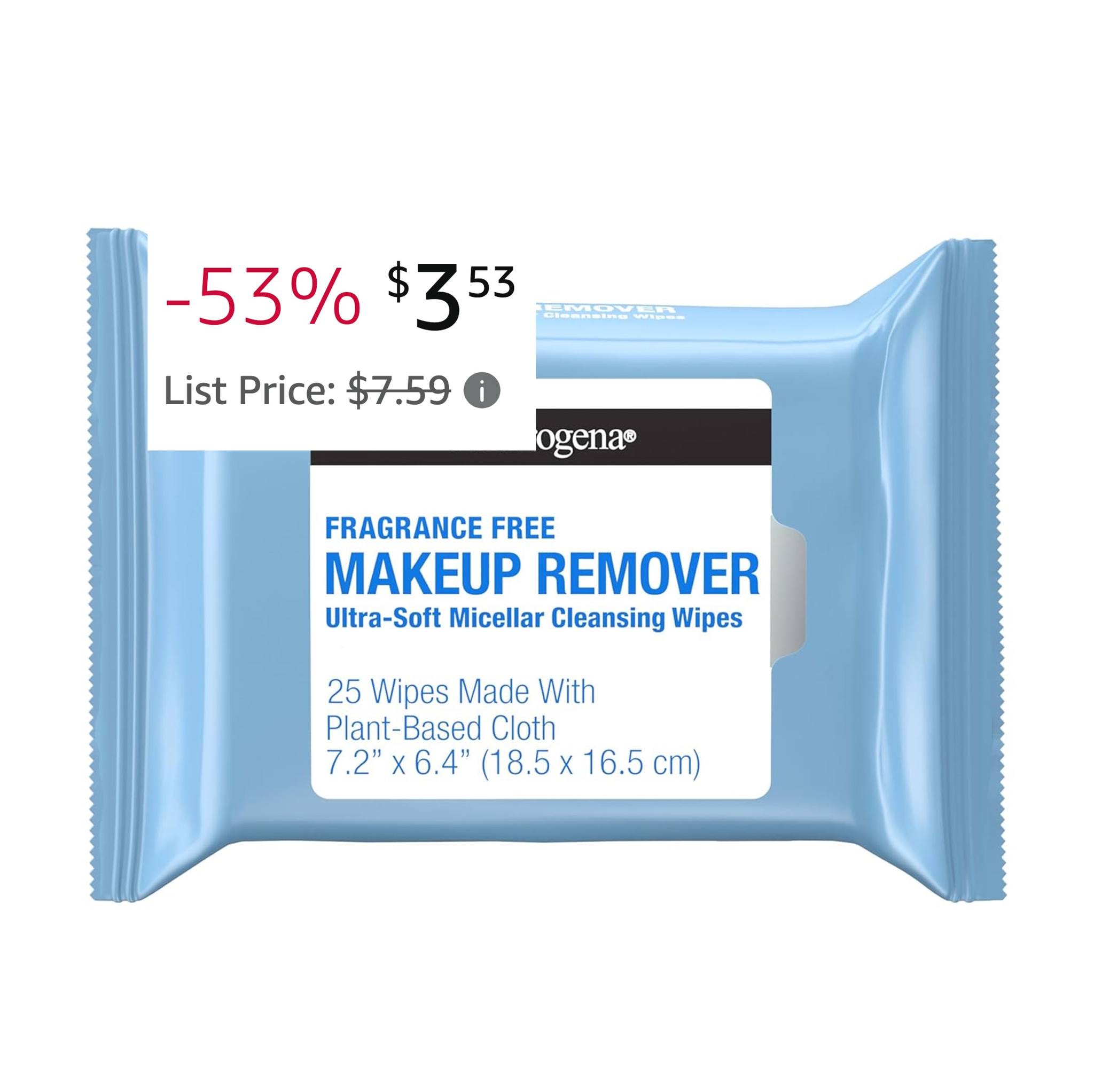 Neutrogena Fragrance-Free Makeup Remover Wipes, 25 ct!!⬇️