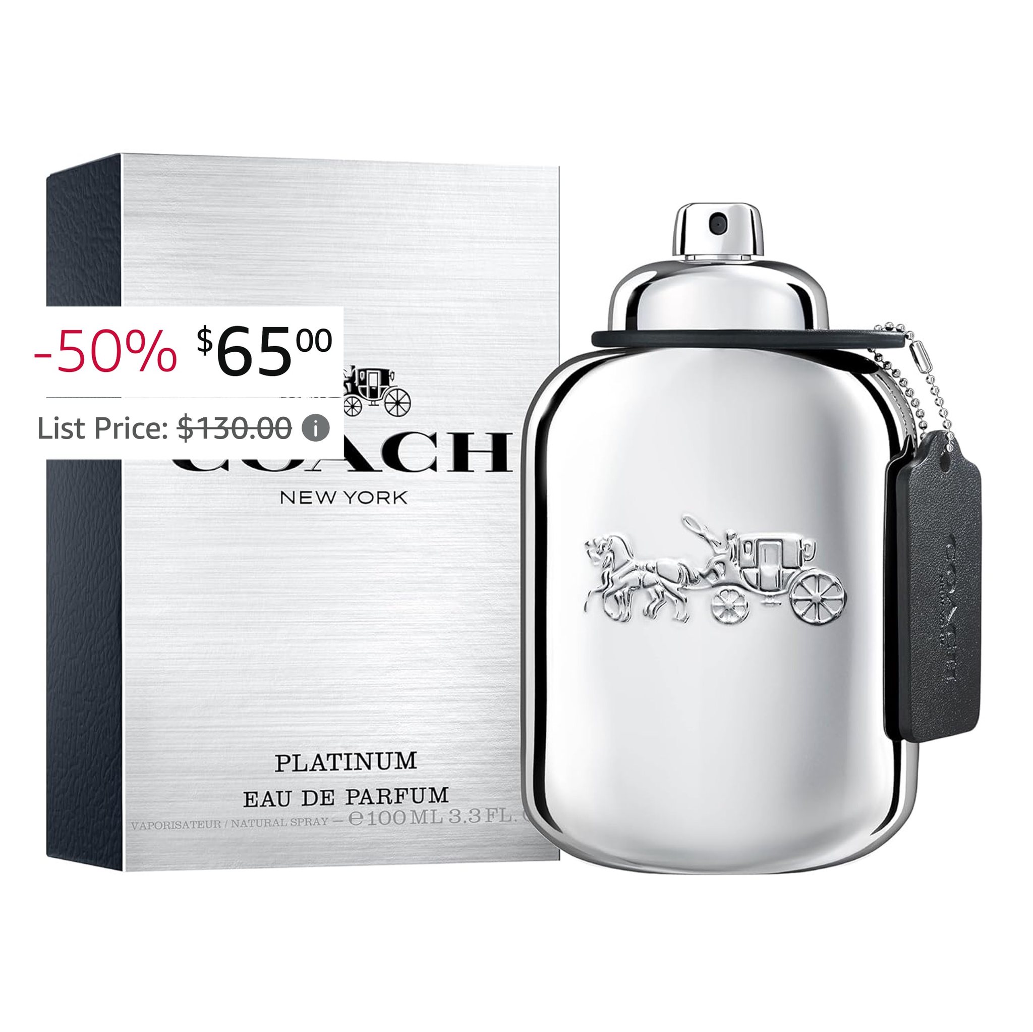 Coach Platinum For Men Eau de Parfum Spray!!⬇️