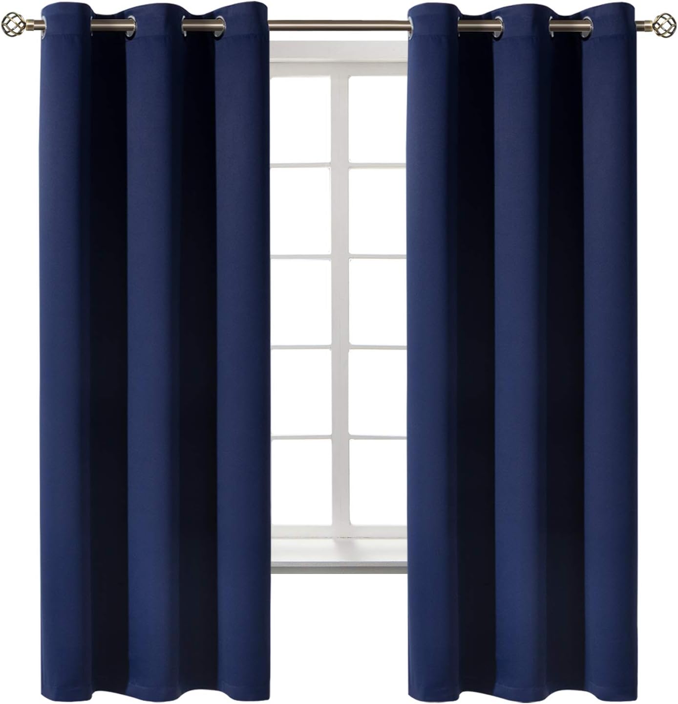 Blackout Curtains for Bedroom 63 Inches Long