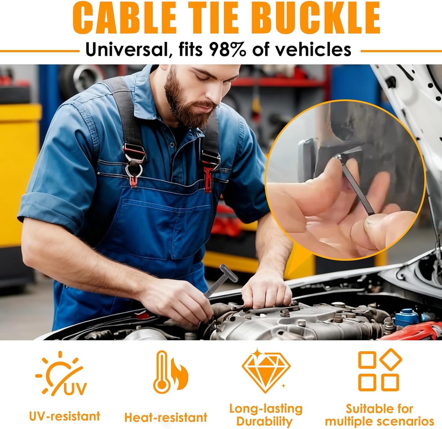 150 PCS Nylon Universal Cable Tie